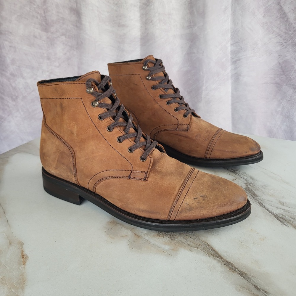 Thursday Captain Cap Toe Boots Size 11.5 Tan